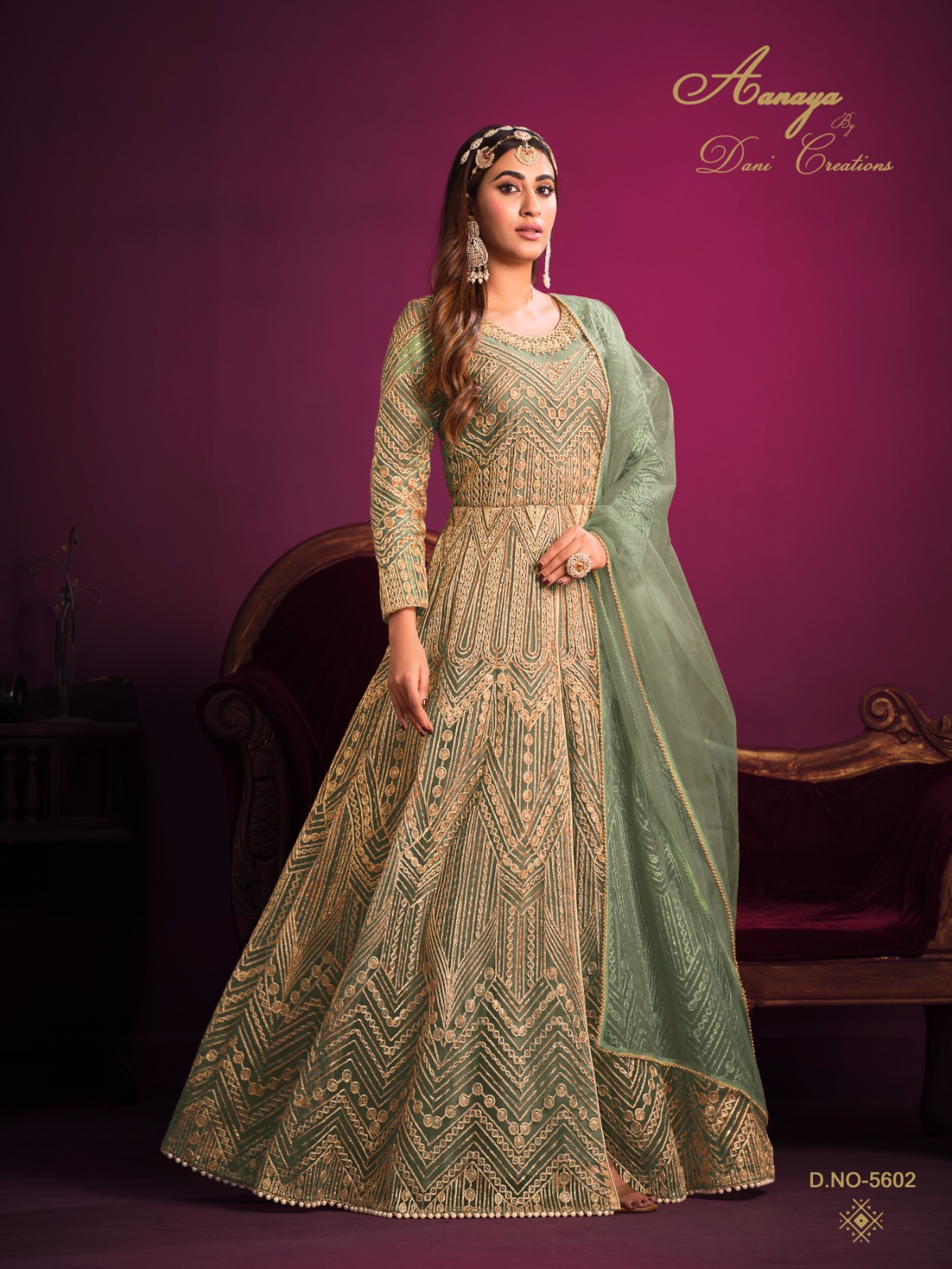 dani Aanaya Vol 156 5600 Series net catchy look salwar suit catalog