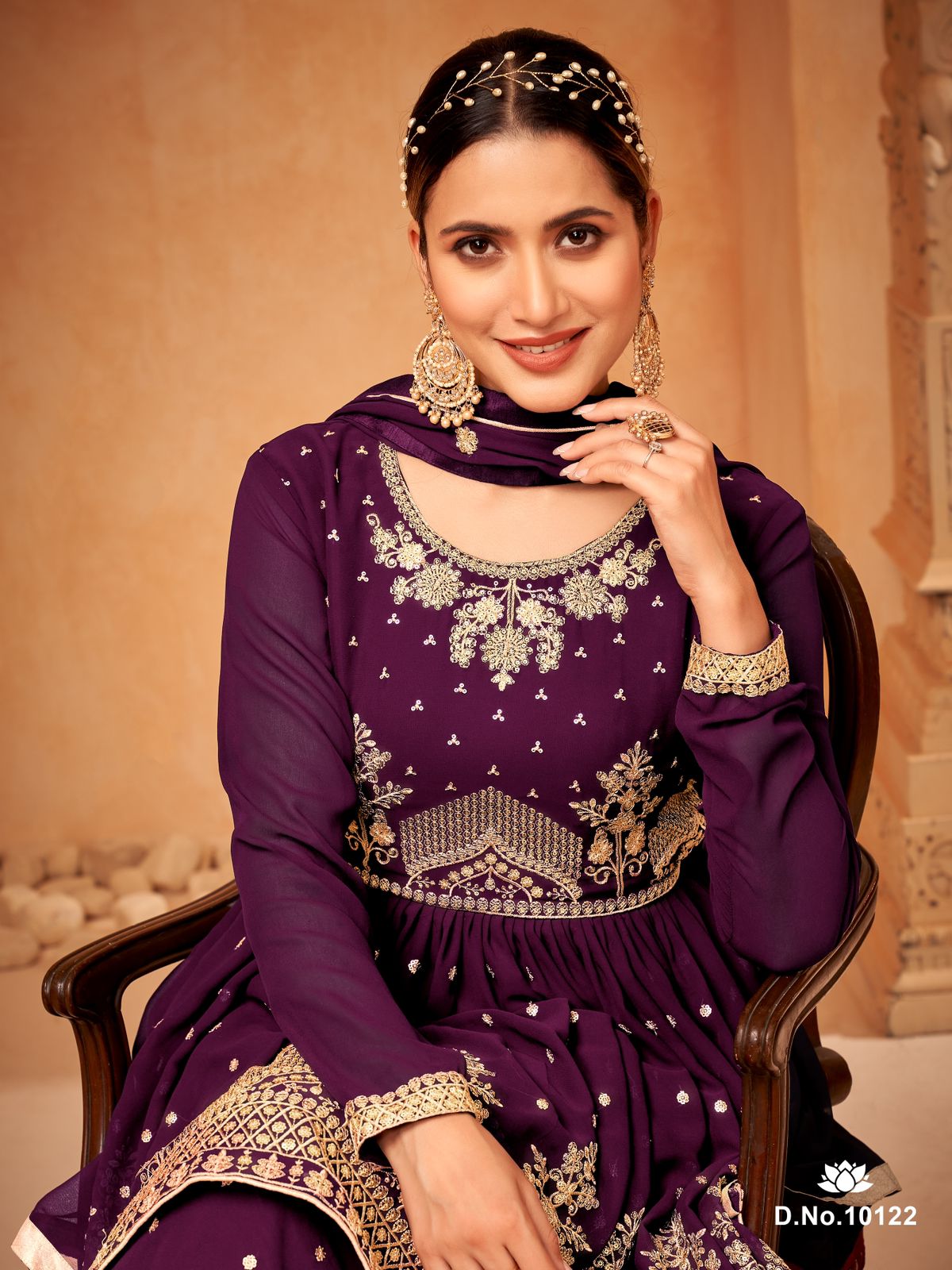 dani Anjubaa Vol 12 georgette catchy look salwar suit catalog