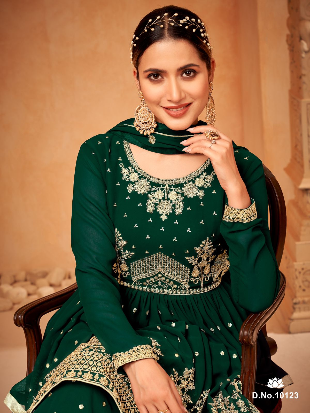 dani Anjubaa Vol 12 georgette catchy look salwar suit catalog