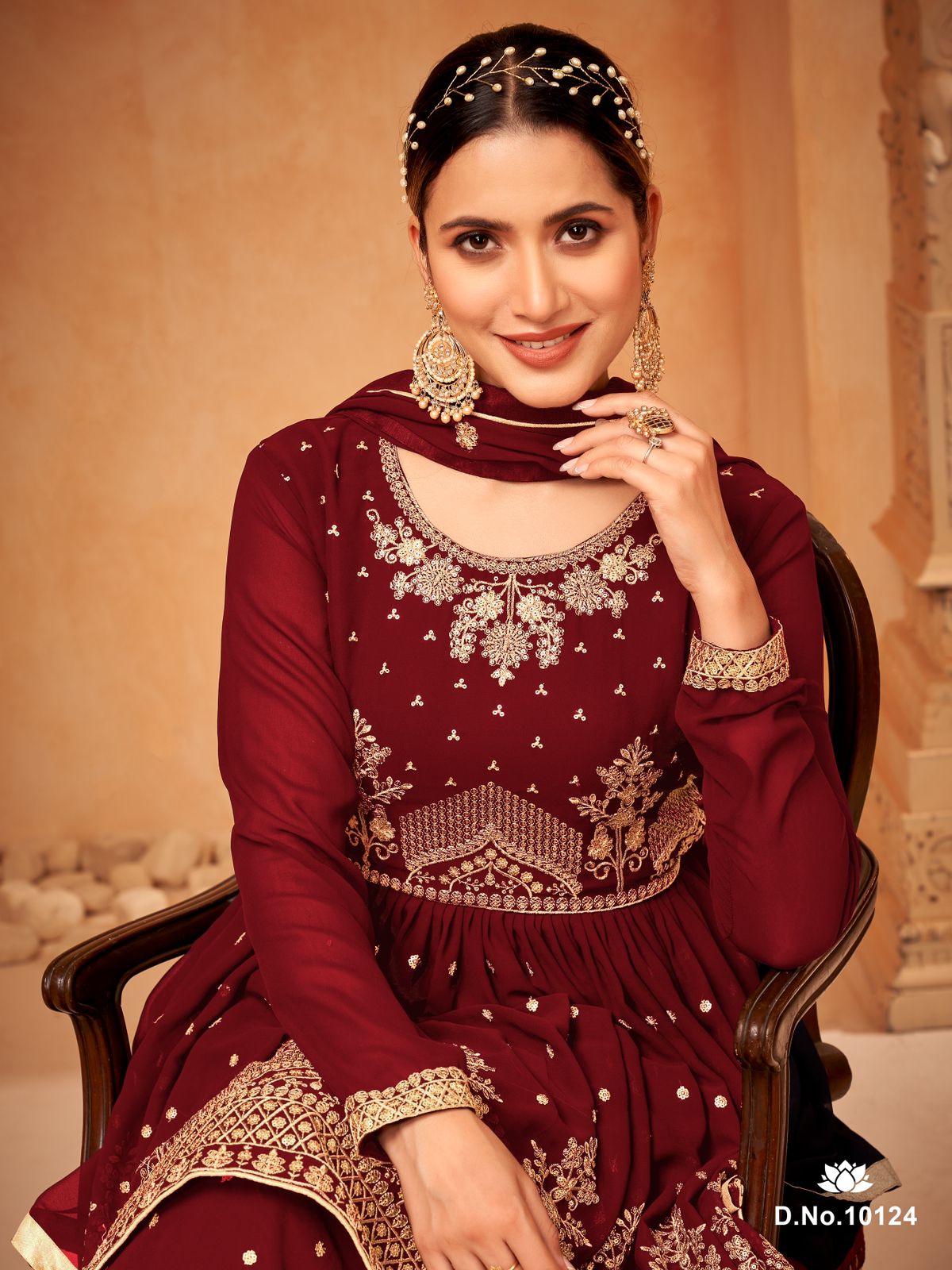 dani Anjubaa Vol 12 georgette catchy look salwar suit catalog