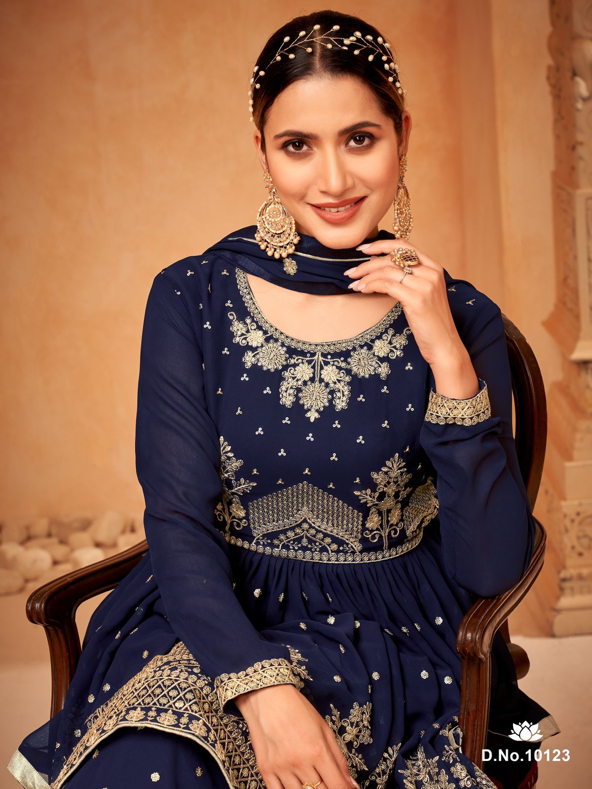 dani Anjubaa Vol 12 georgette catchy look salwar suit catalog