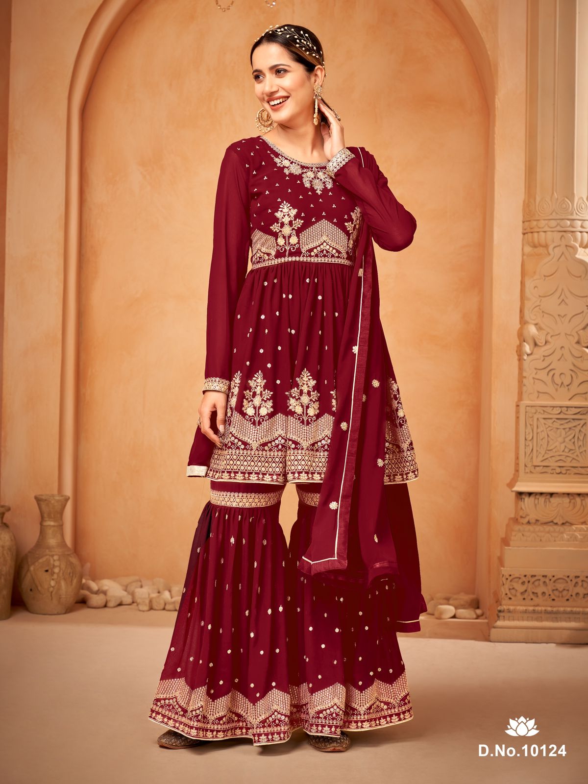 dani Anjubaa Vol 12 georgette catchy look salwar suit catalog