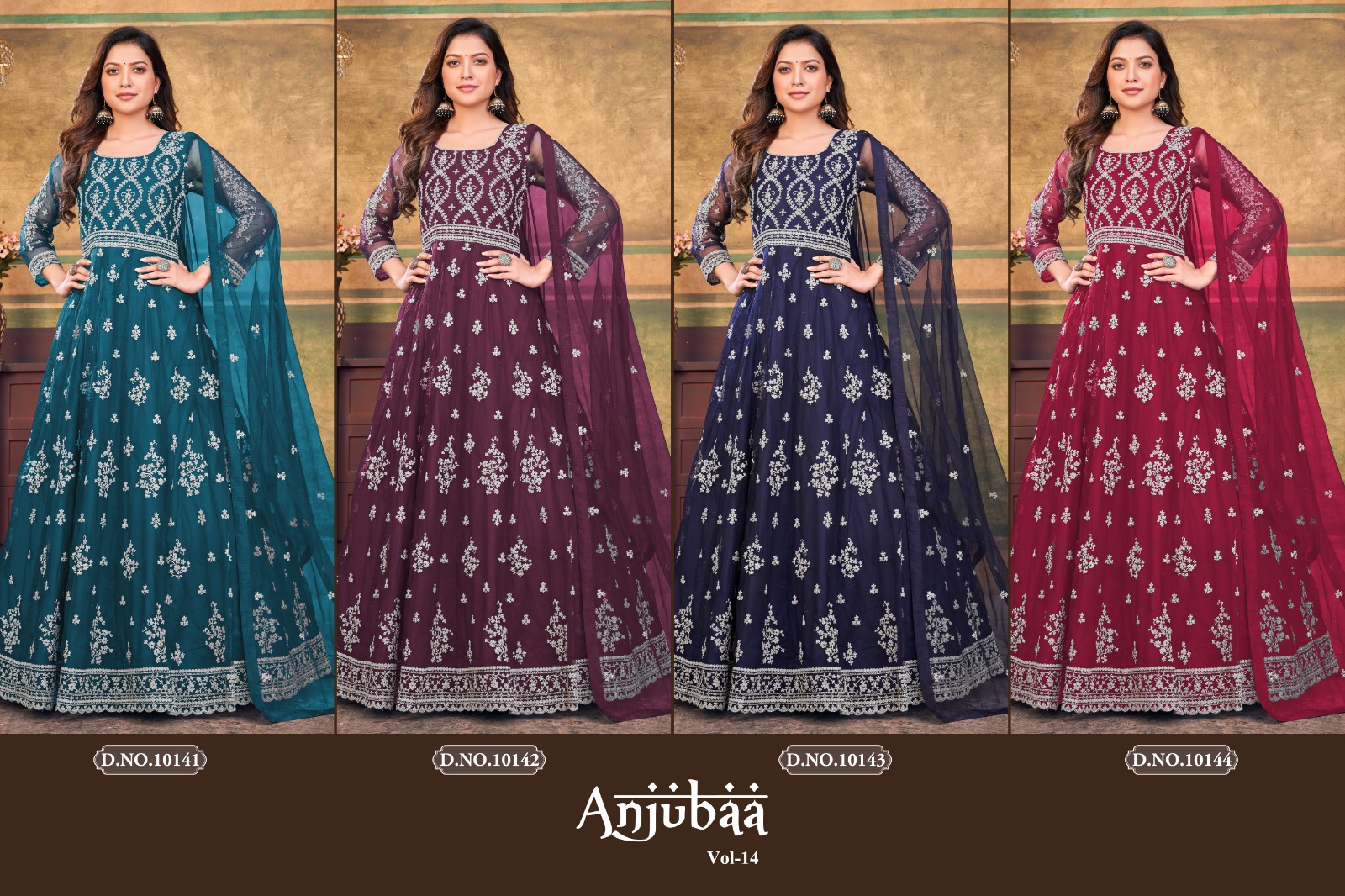 dani Anjubaa Vol 14 net catchy look salwar suit catalog