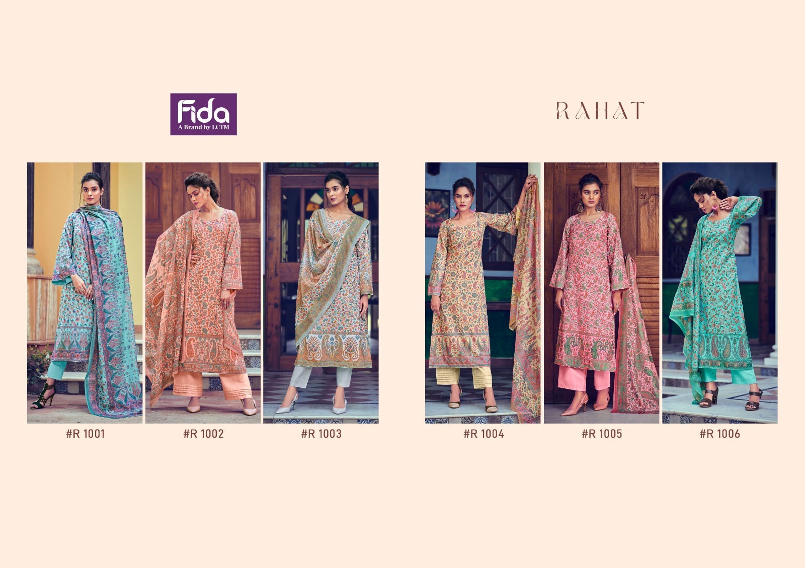 fida rahat cotton exclusive print salwar suit catalog