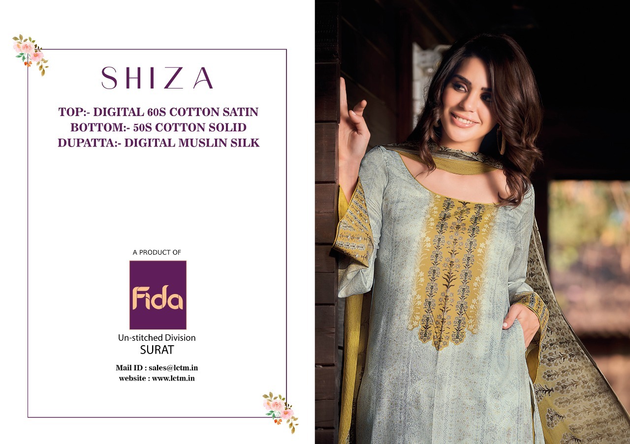 Fida shiza cotton satin exclusive salwar suit catalog