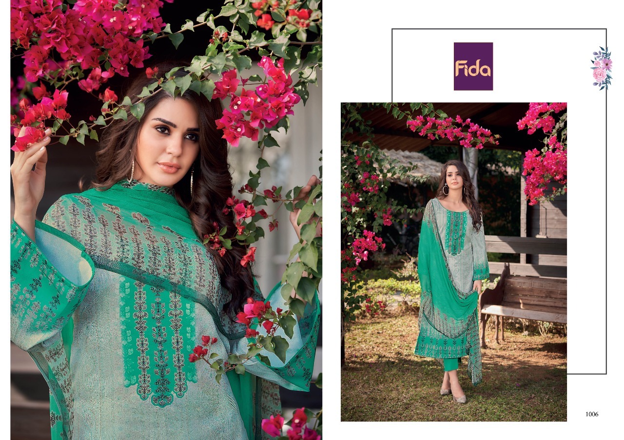 Fida shiza cotton satin exclusive salwar suit catalog