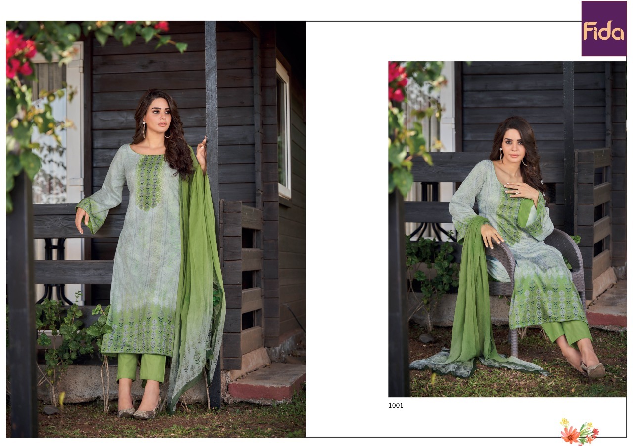 Fida shiza cotton satin exclusive salwar suit catalog