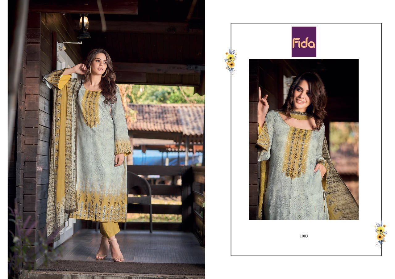 Fida shiza cotton satin exclusive salwar suit catalog