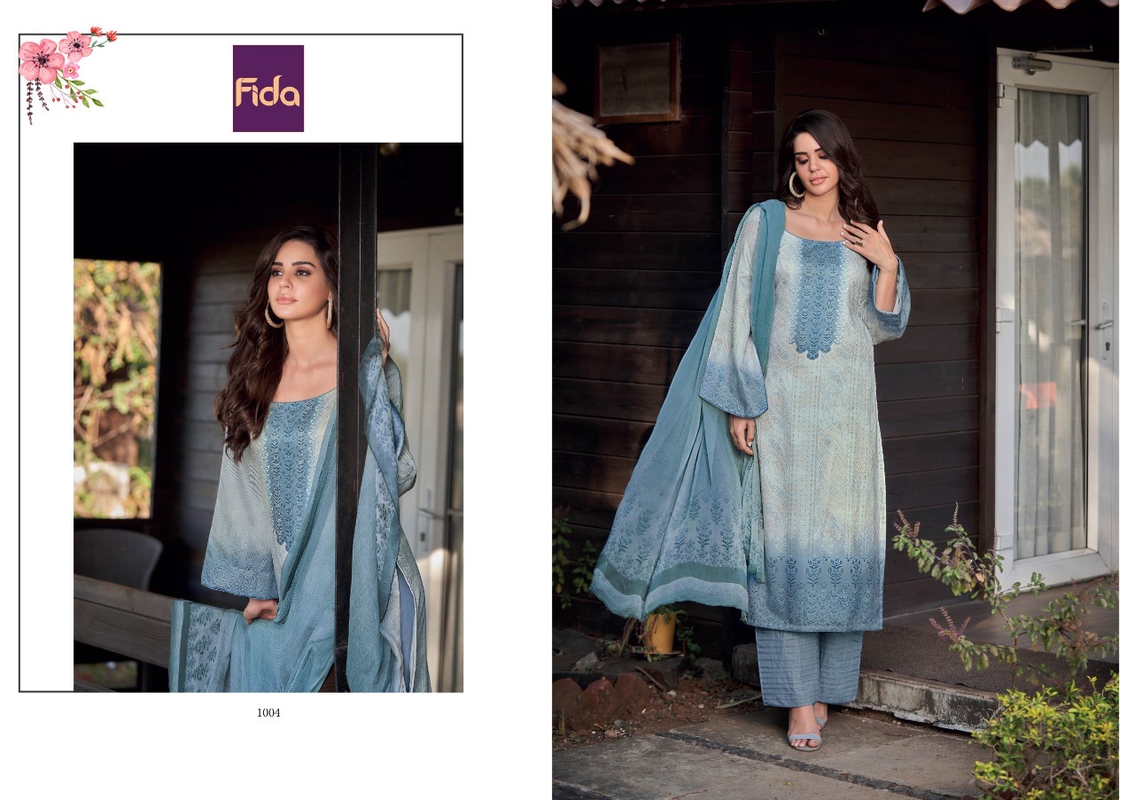 Fida shiza cotton satin exclusive salwar suit catalog