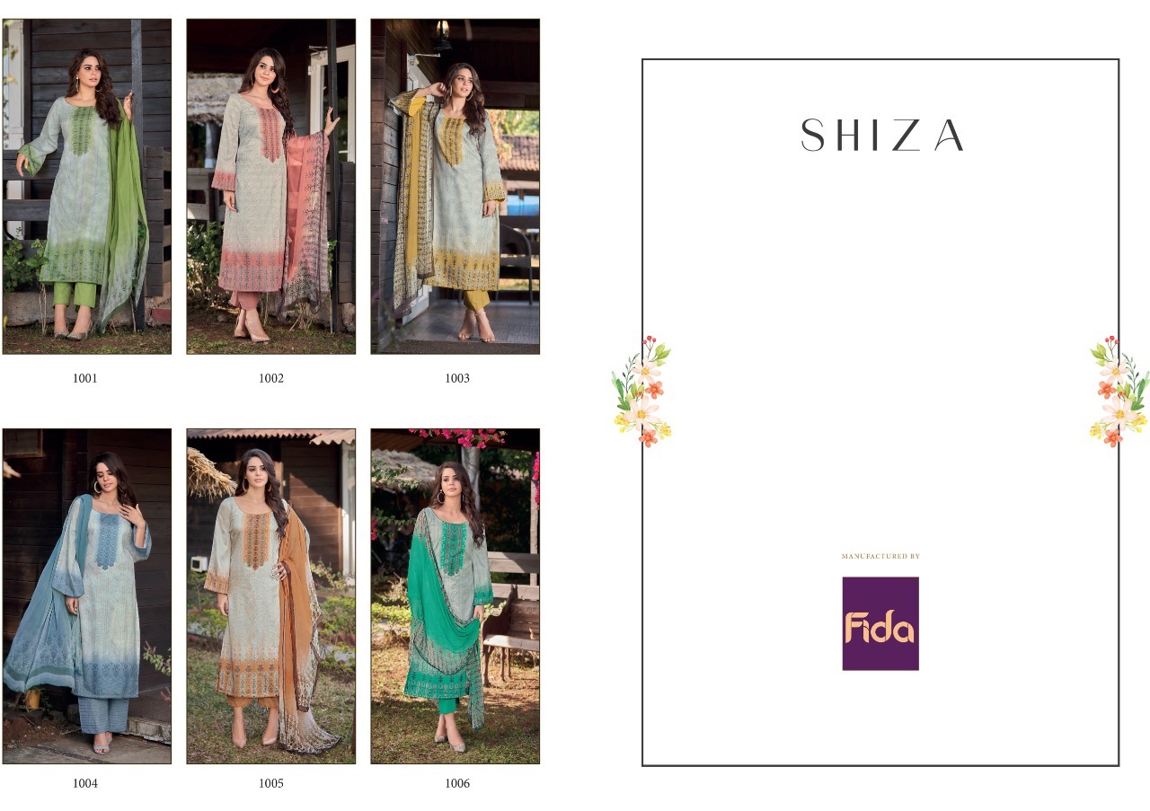 Fida shiza cotton satin exclusive salwar suit catalog