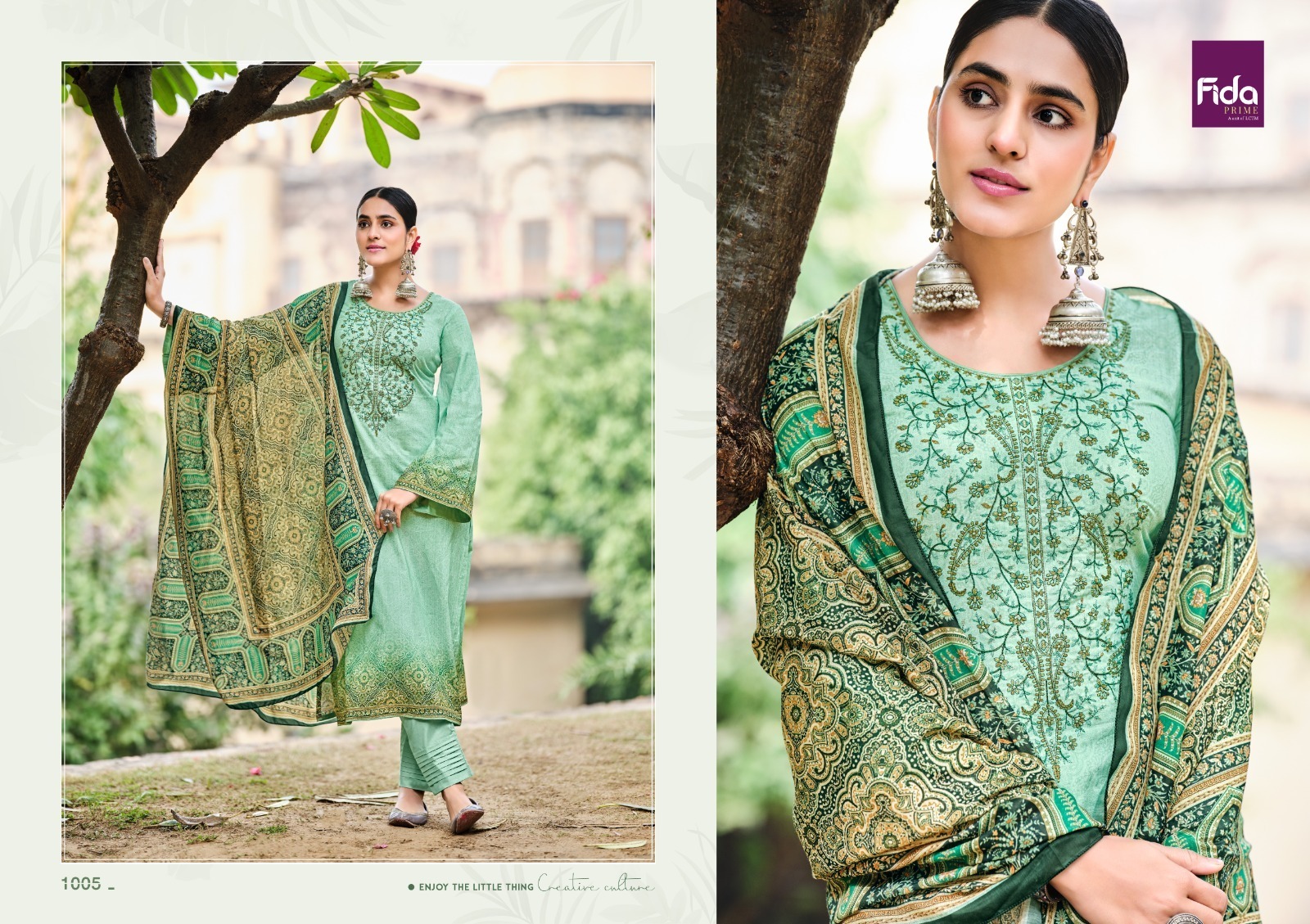 fida taabir lawn decent embroidery look salwar suit catalog