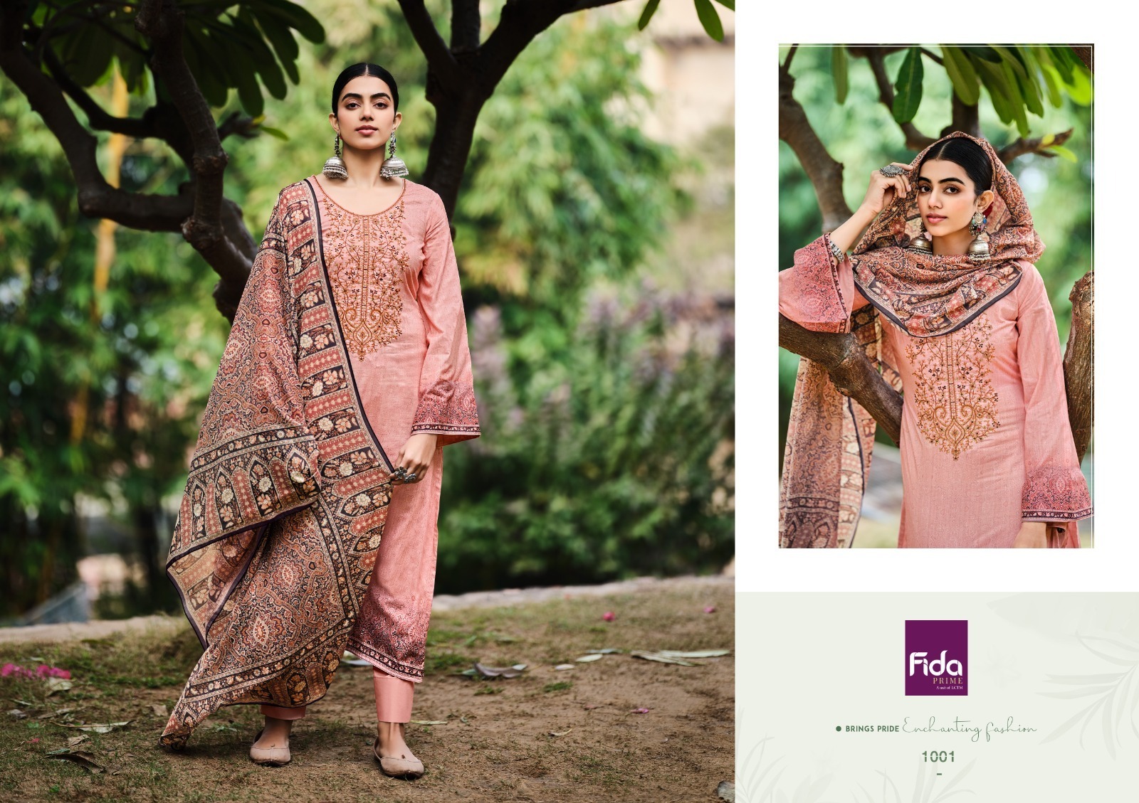 fida taabir lawn decent embroidery look salwar suit catalog