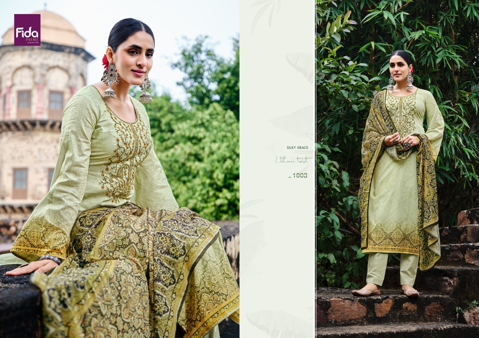 fida taabir lawn decent embroidery look salwar suit catalog