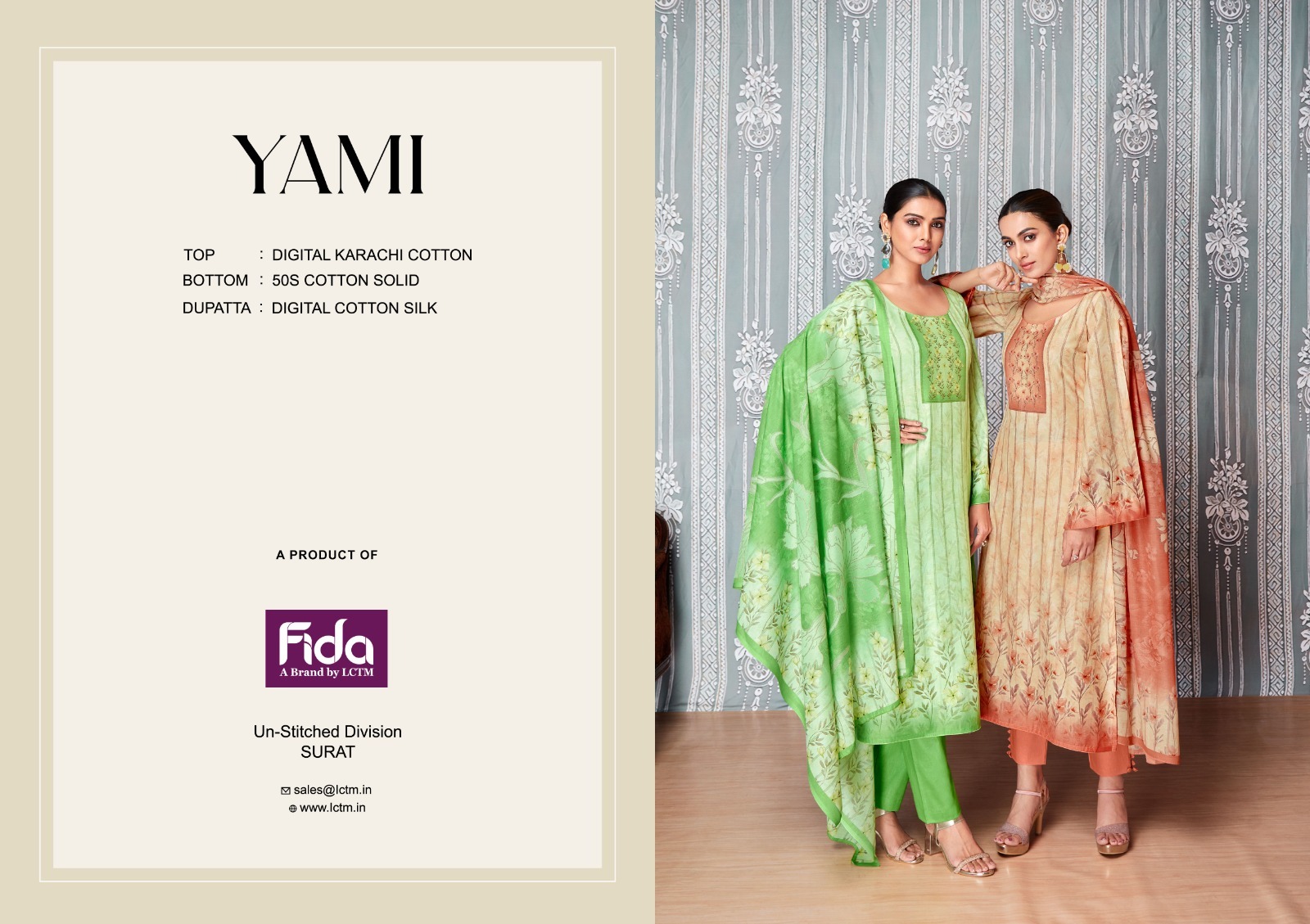 fida yami cotton decent look salwar suit catalog