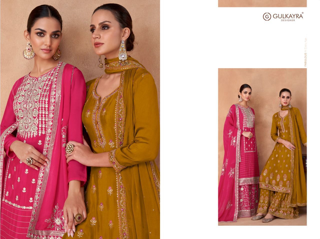 gulkayra designer Izhaar georgette festive look salwar suit catalog