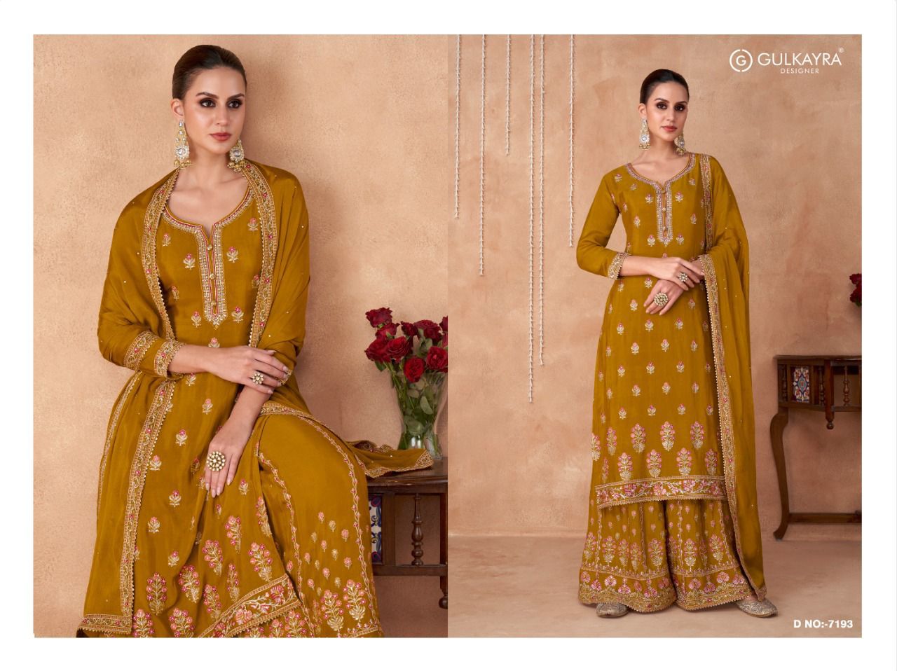 gulkayra designer Izhaar georgette festive look salwar suit catalog