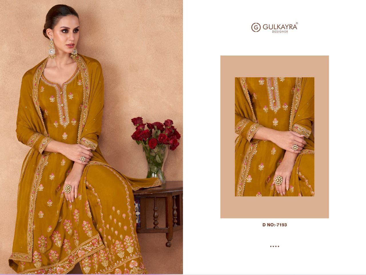 gulkayra designer Izhaar georgette festive look salwar suit catalog