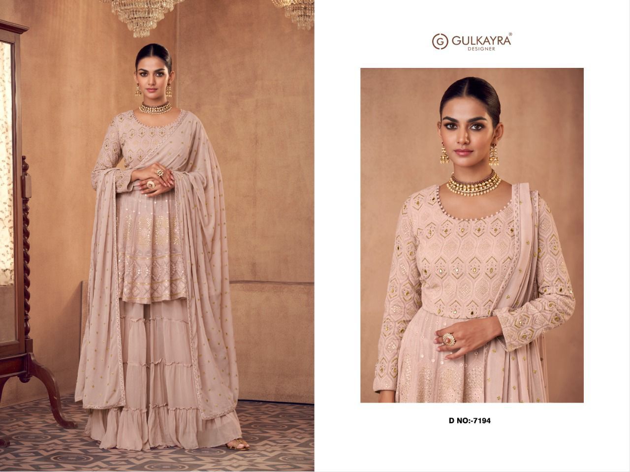 gulkayra designer Izhaar georgette festive look salwar suit catalog