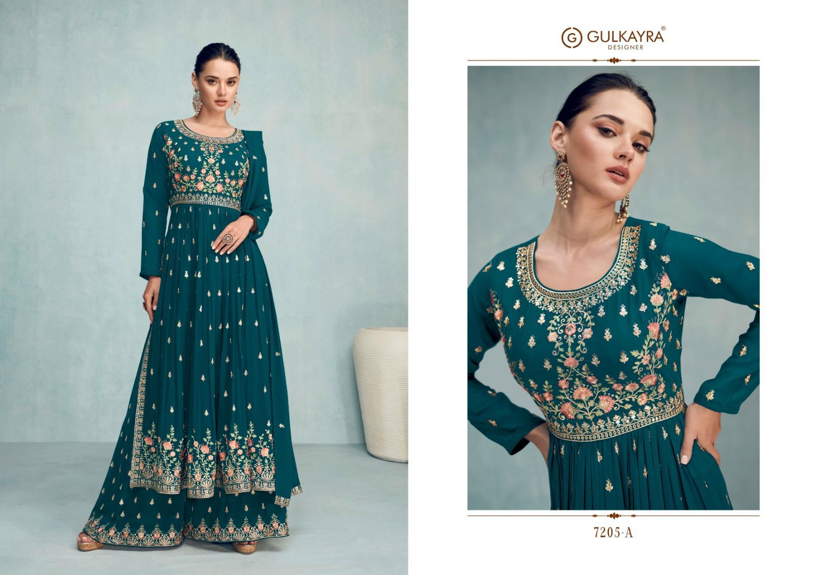 gulkayra designer nayra vol 5 blooming georgette gorgeous look salwar suit catalog