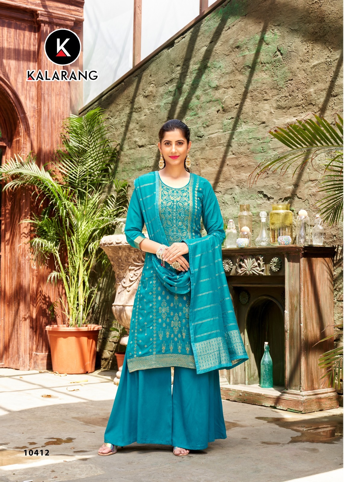 kalarang aarti pure Dola Jacquard gorgeous look salwar suit catalog