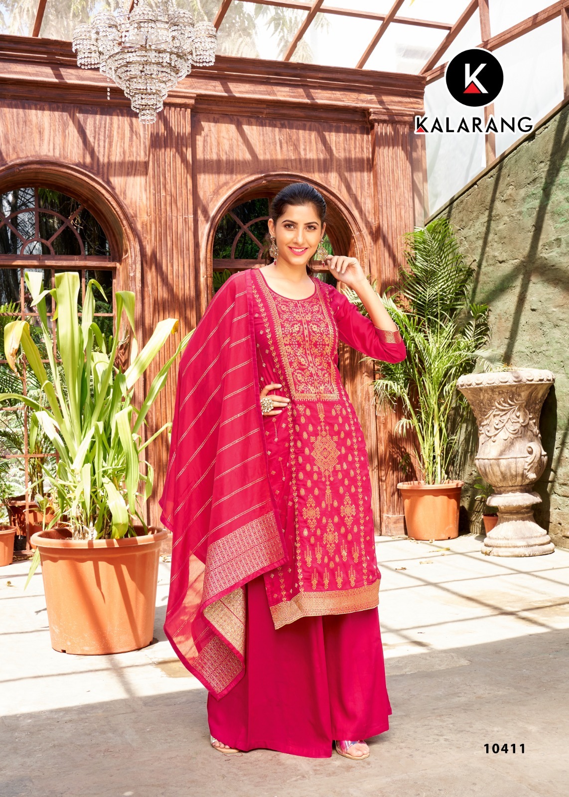 kalarang aarti pure Dola Jacquard gorgeous look salwar suit catalog