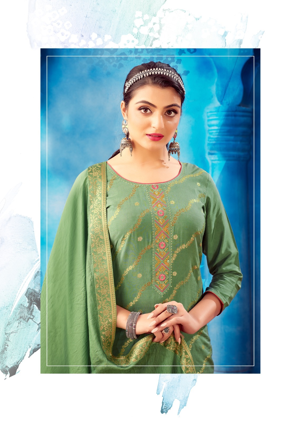 kalarang amoha muslin elegant look salwar suit catalog