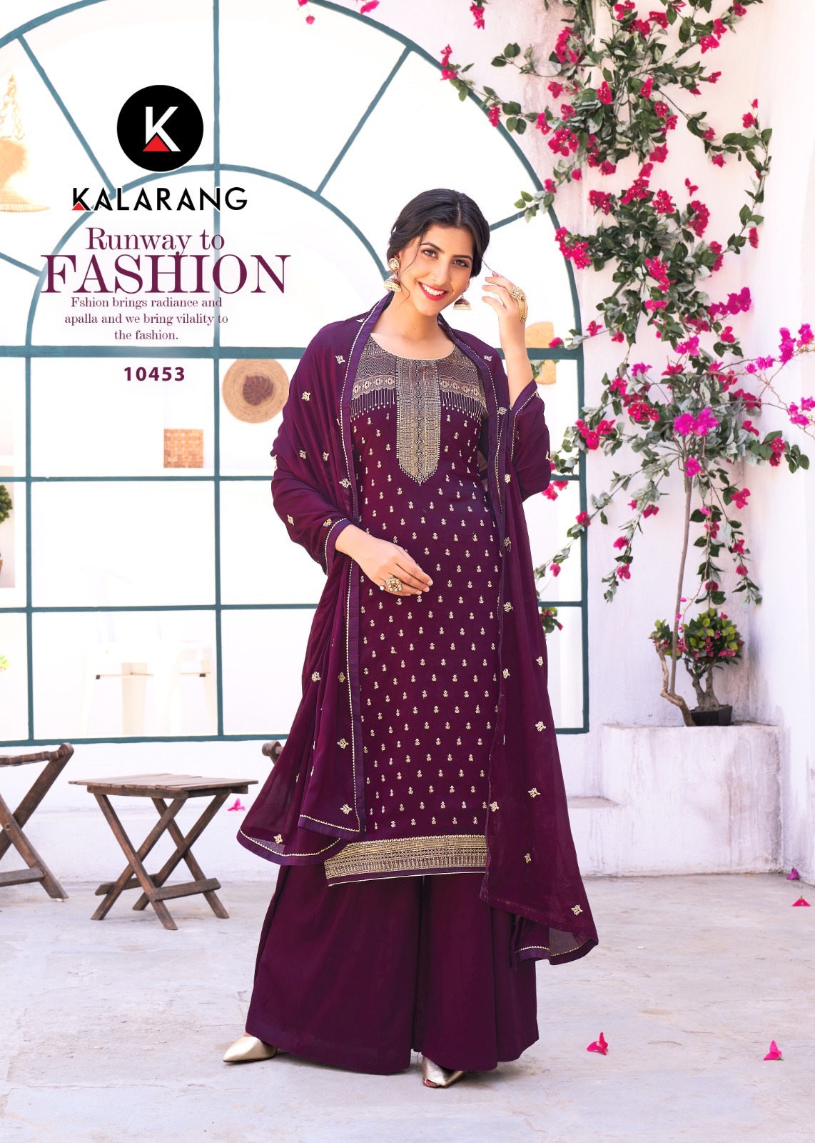 kalarang shaili muslin decent look salwar suit catalog