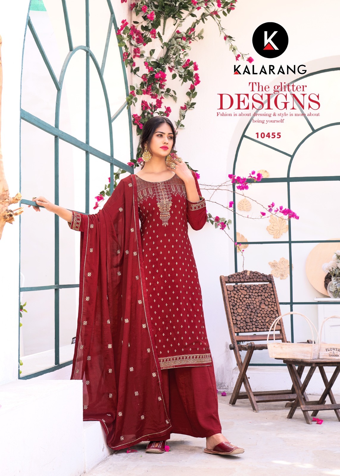 kalarang shaili muslin decent look salwar suit catalog