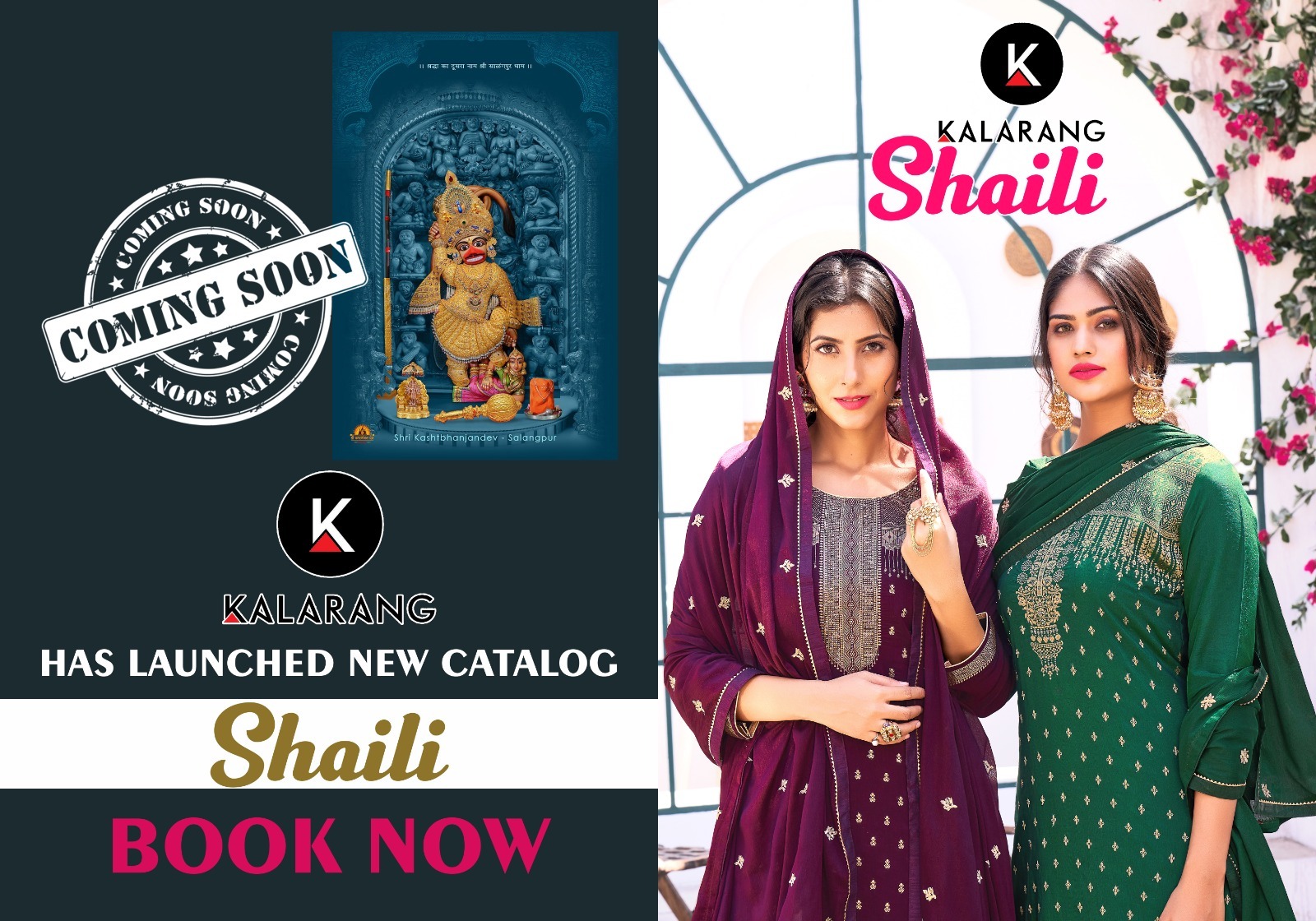 kalarang shaili muslin decent look salwar suit catalog