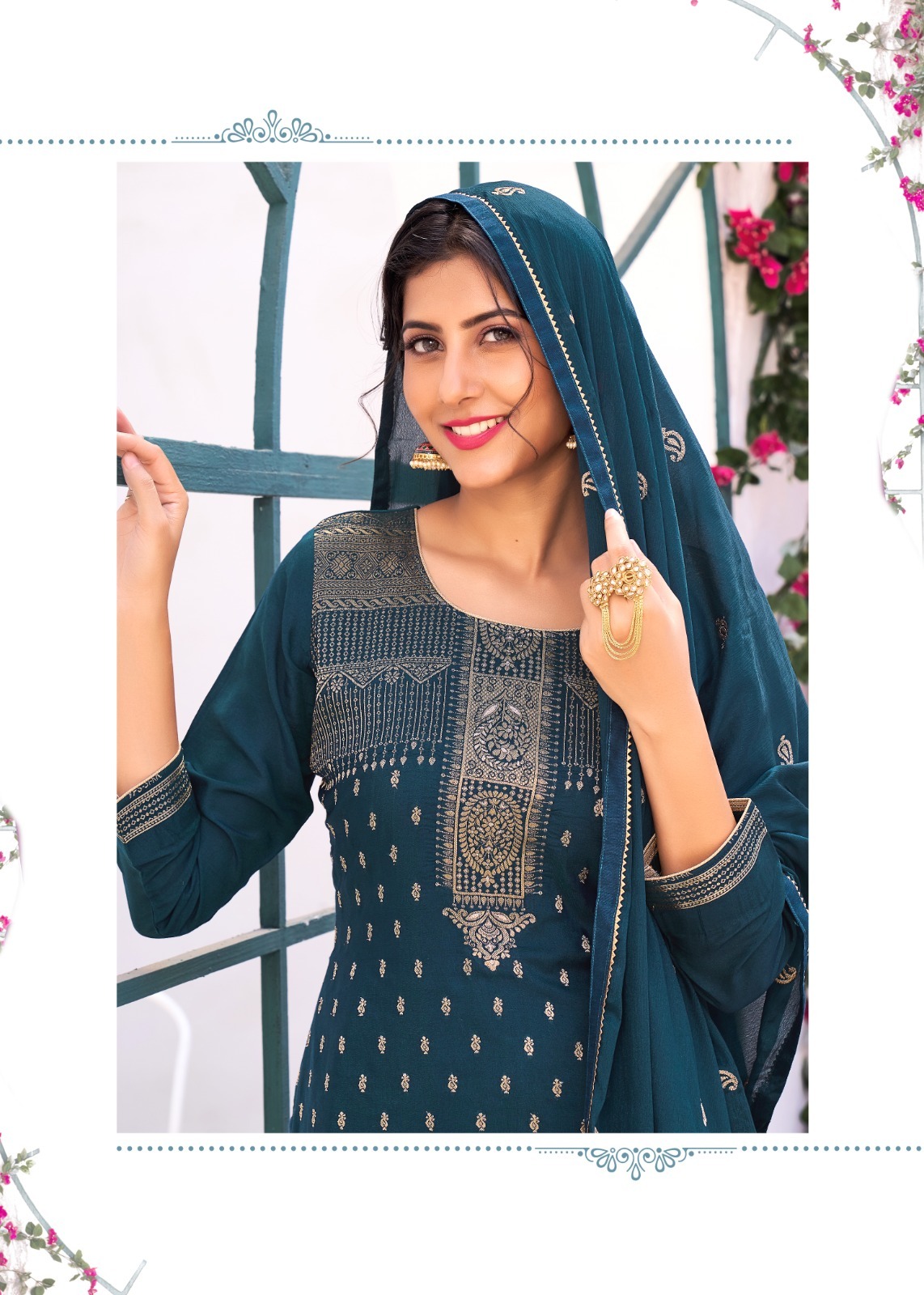 kalarang shaili muslin decent look salwar suit catalog