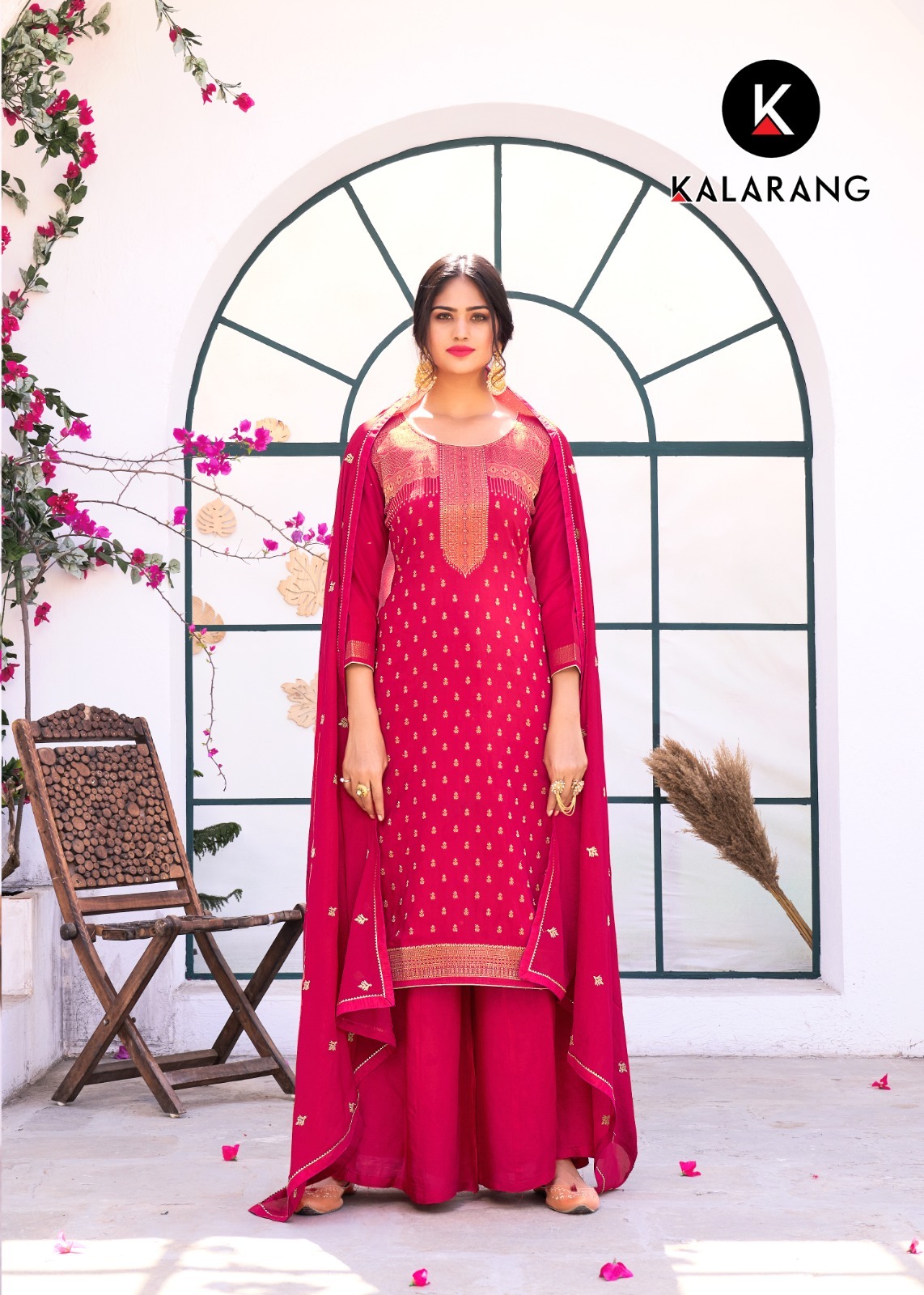 kalarang shaili muslin decent look salwar suit catalog