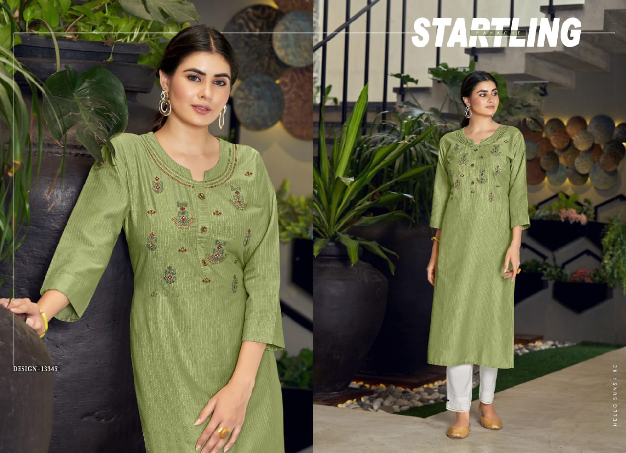 kalaroop by kajree parin cotton decent look kurti catalog