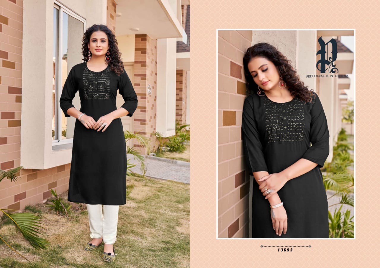 kalaroop by kajree walter rayon decent look kurti catalog