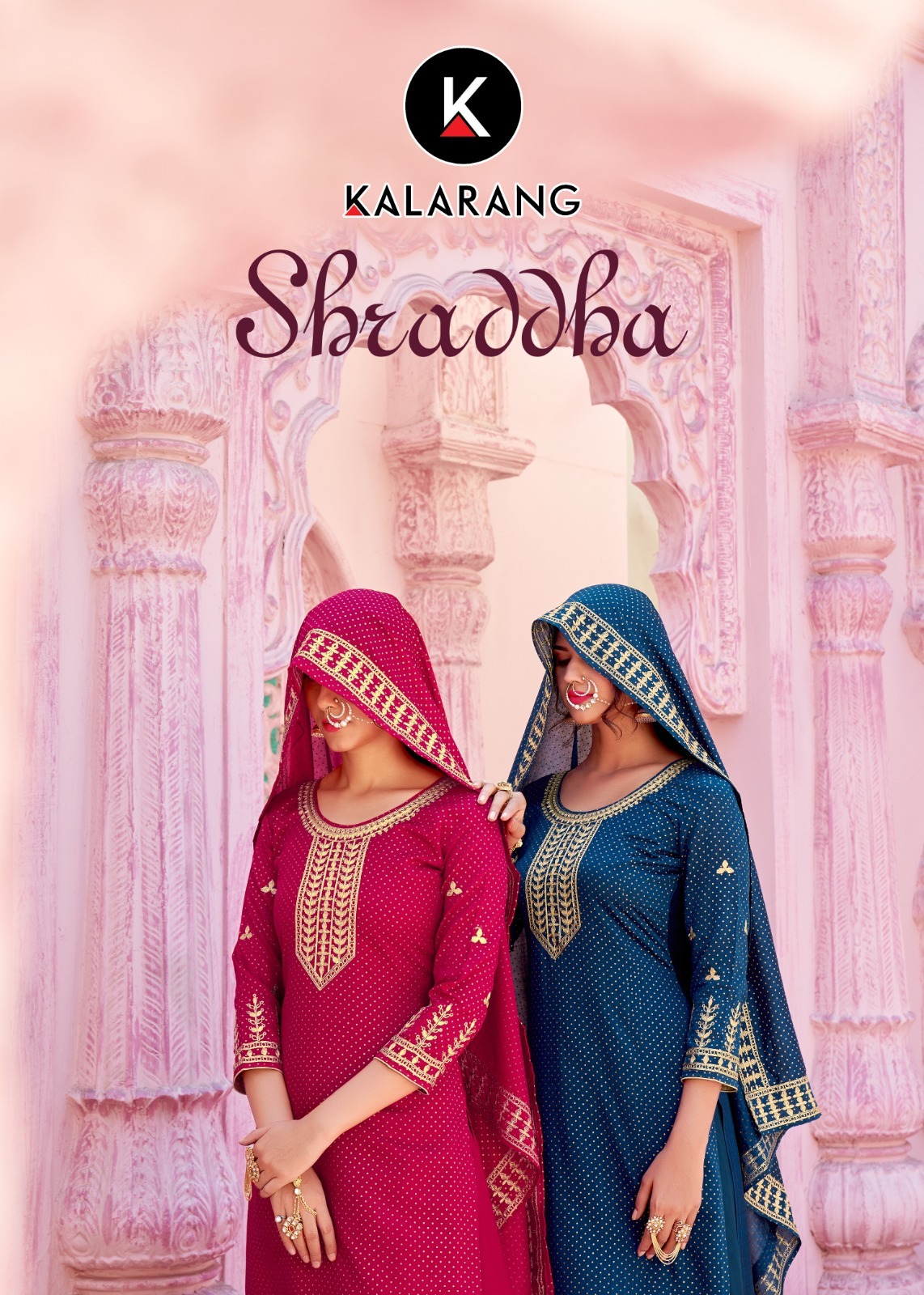 kalrang shraddha silk catchy look salwar suit catalog