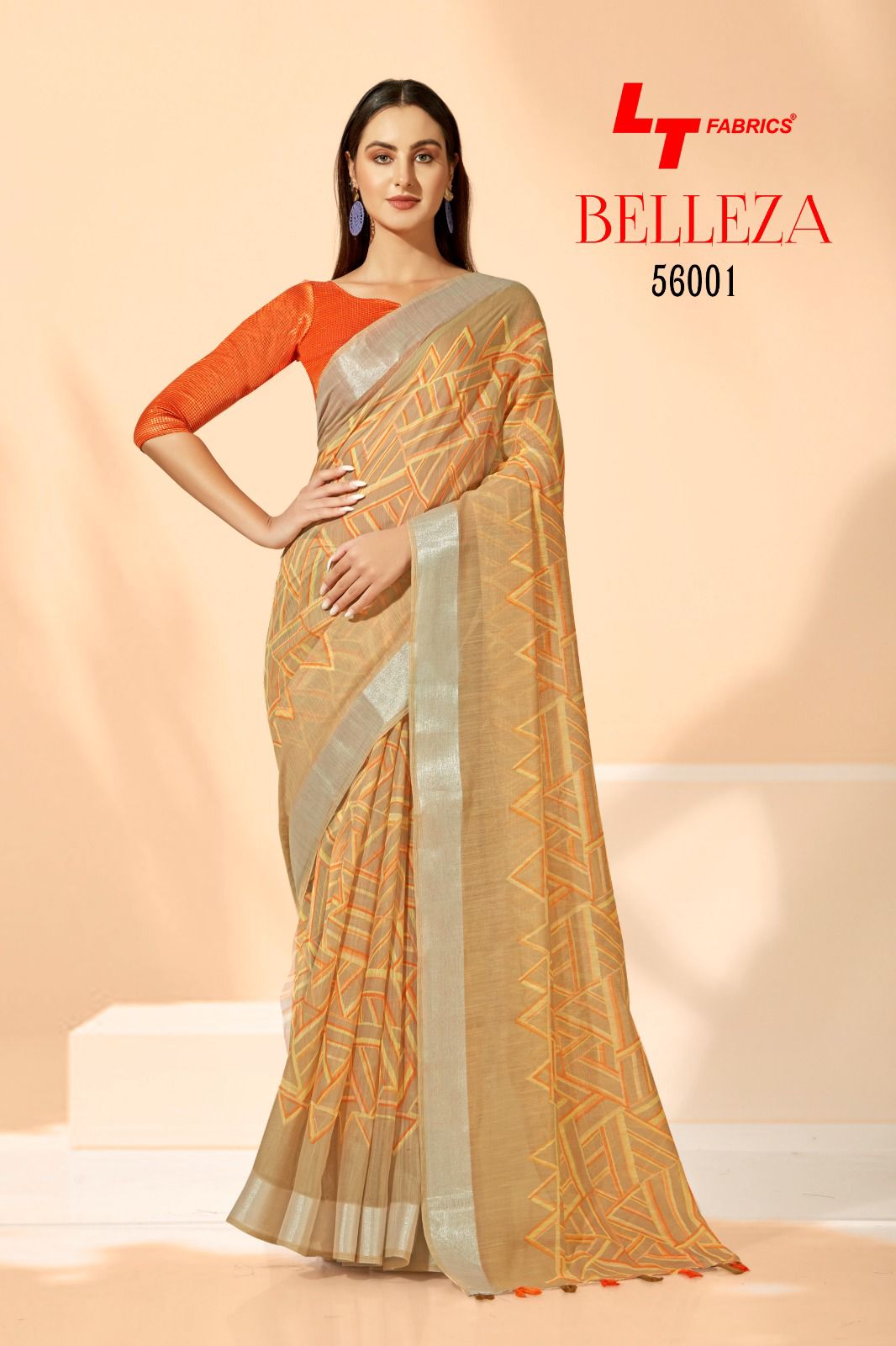 lt fashion belleza sonakshi patta attractive look saree catalog