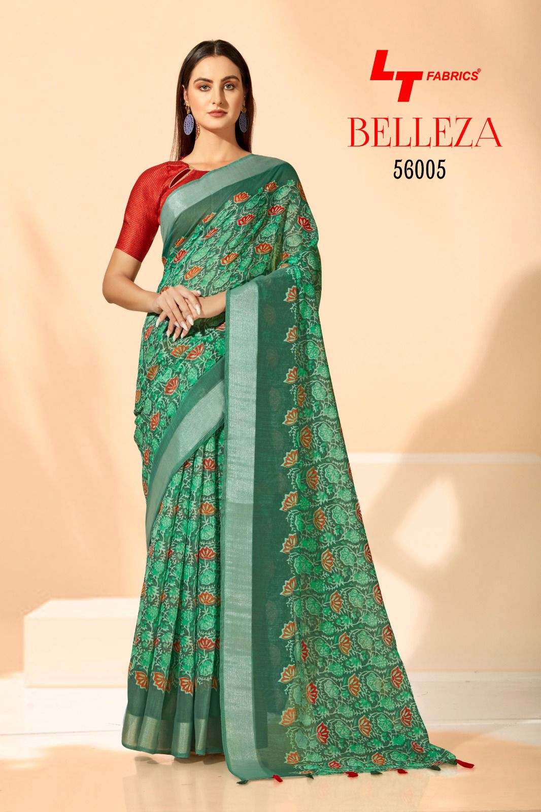 lt fashion belleza sonakshi patta attractive look saree catalog