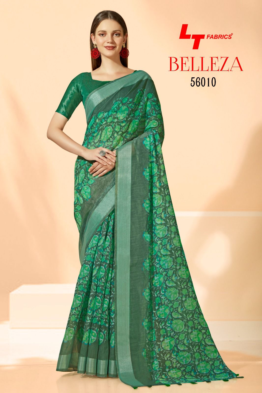 lt fashion belleza sonakshi patta attractive look saree catalog