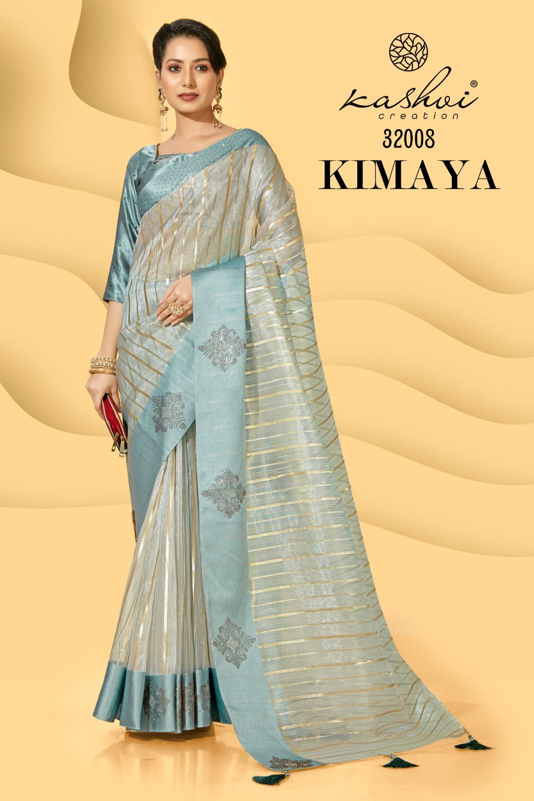 lt kashvi creation kimaya organza regal look saree catalog