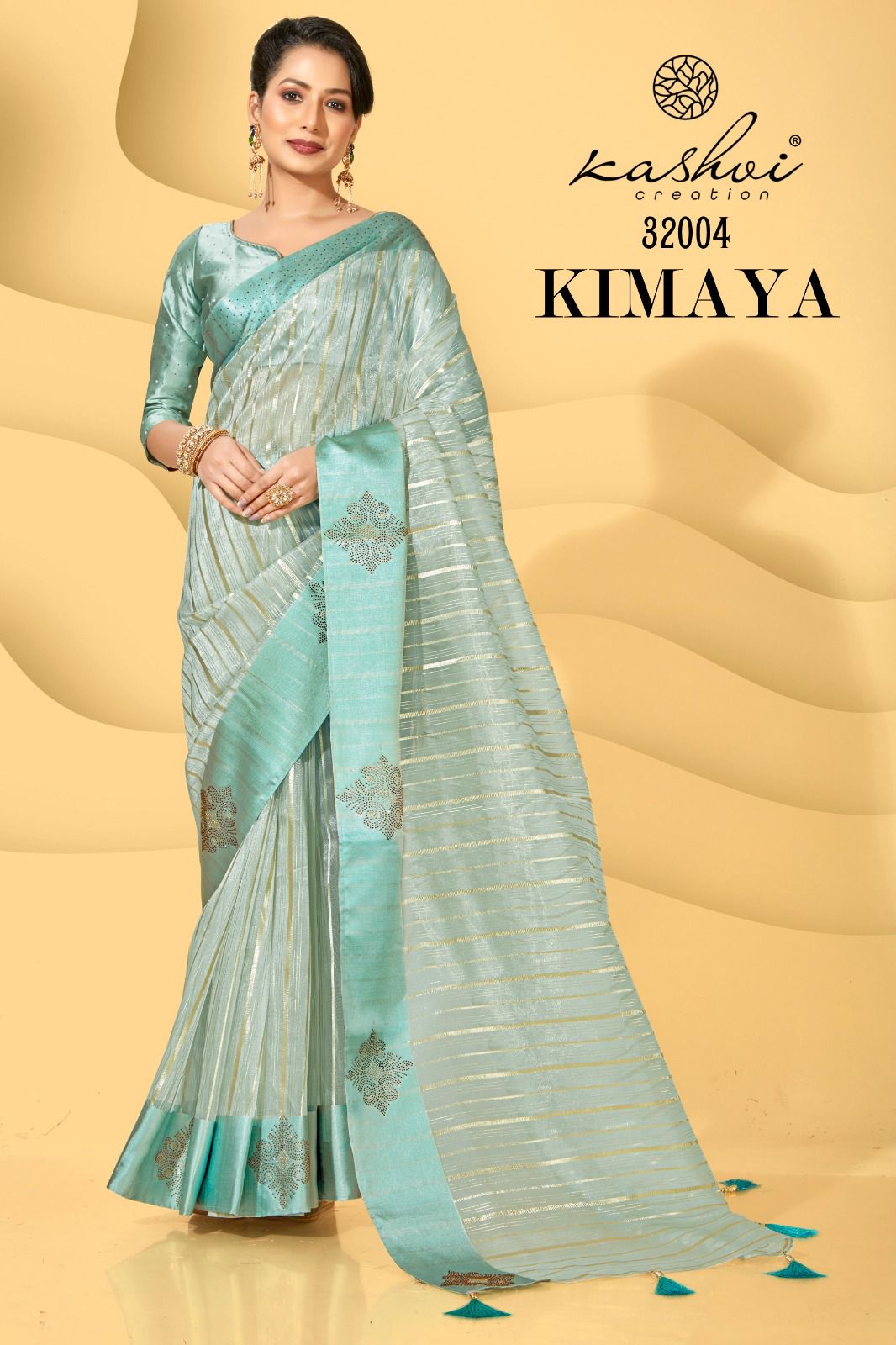 lt kashvi creation kimaya organza regal look saree catalog