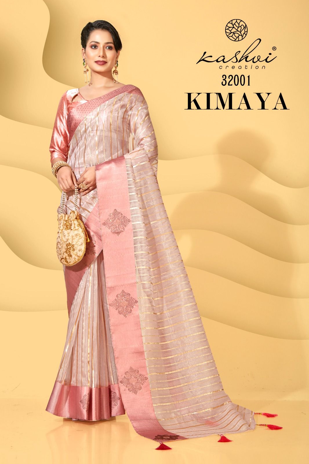 lt kashvi creation kimaya organza regal look saree catalog