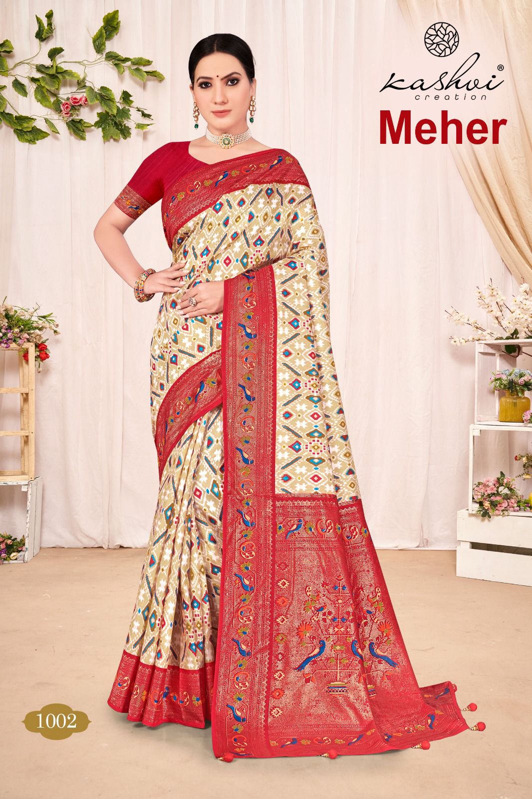 lt kashvi creation meher dola silk elegant look saree catalog