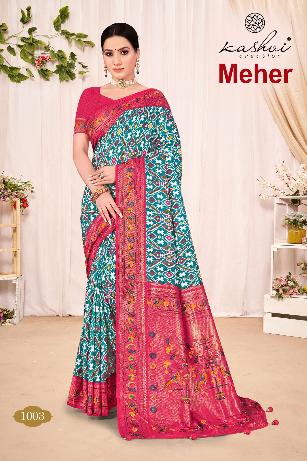 lt kashvi creation meher dola silk elegant look saree catalog