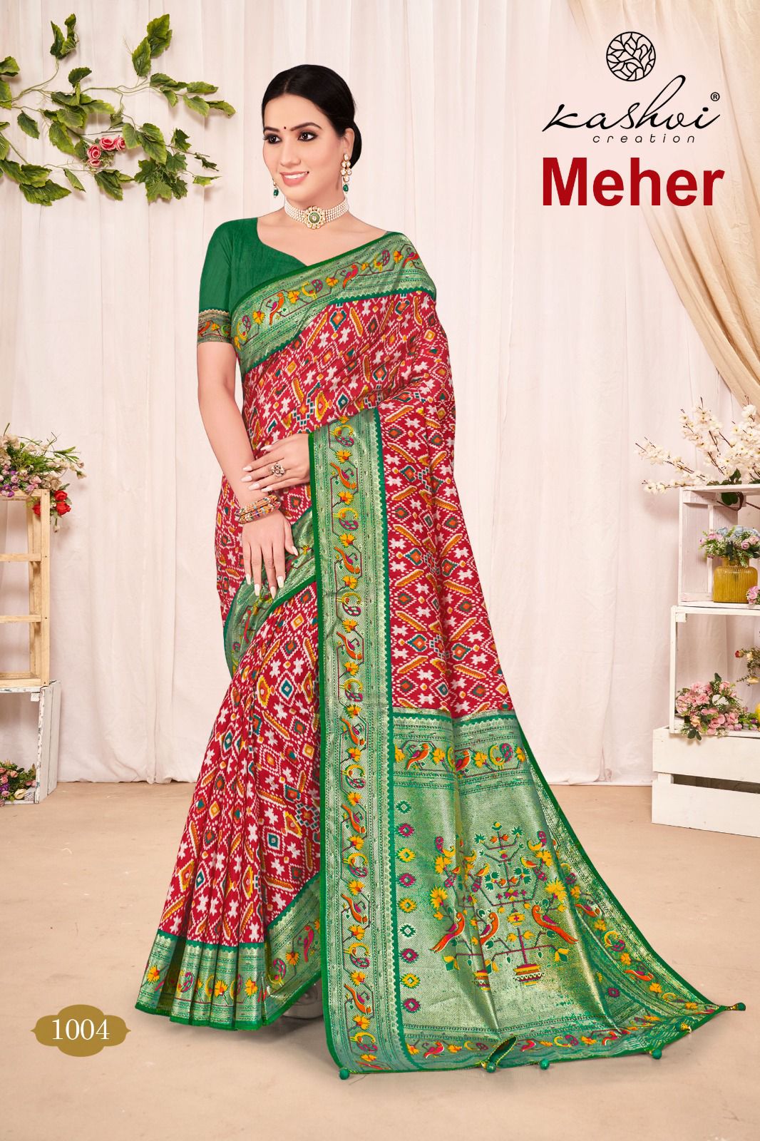 lt kashvi creation meher dola silk elegant look saree catalog