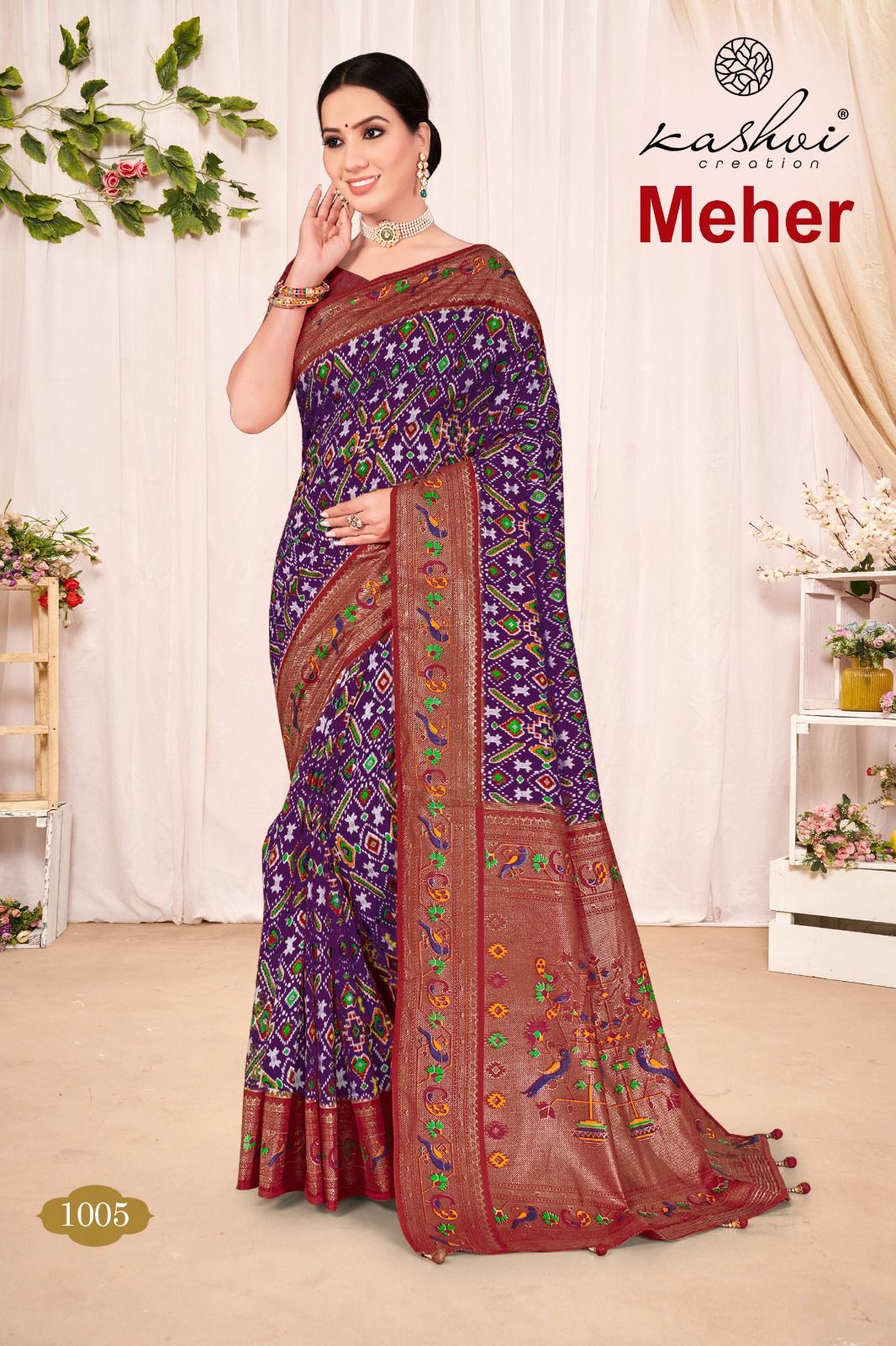 lt kashvi creation meher dola silk elegant look saree catalog