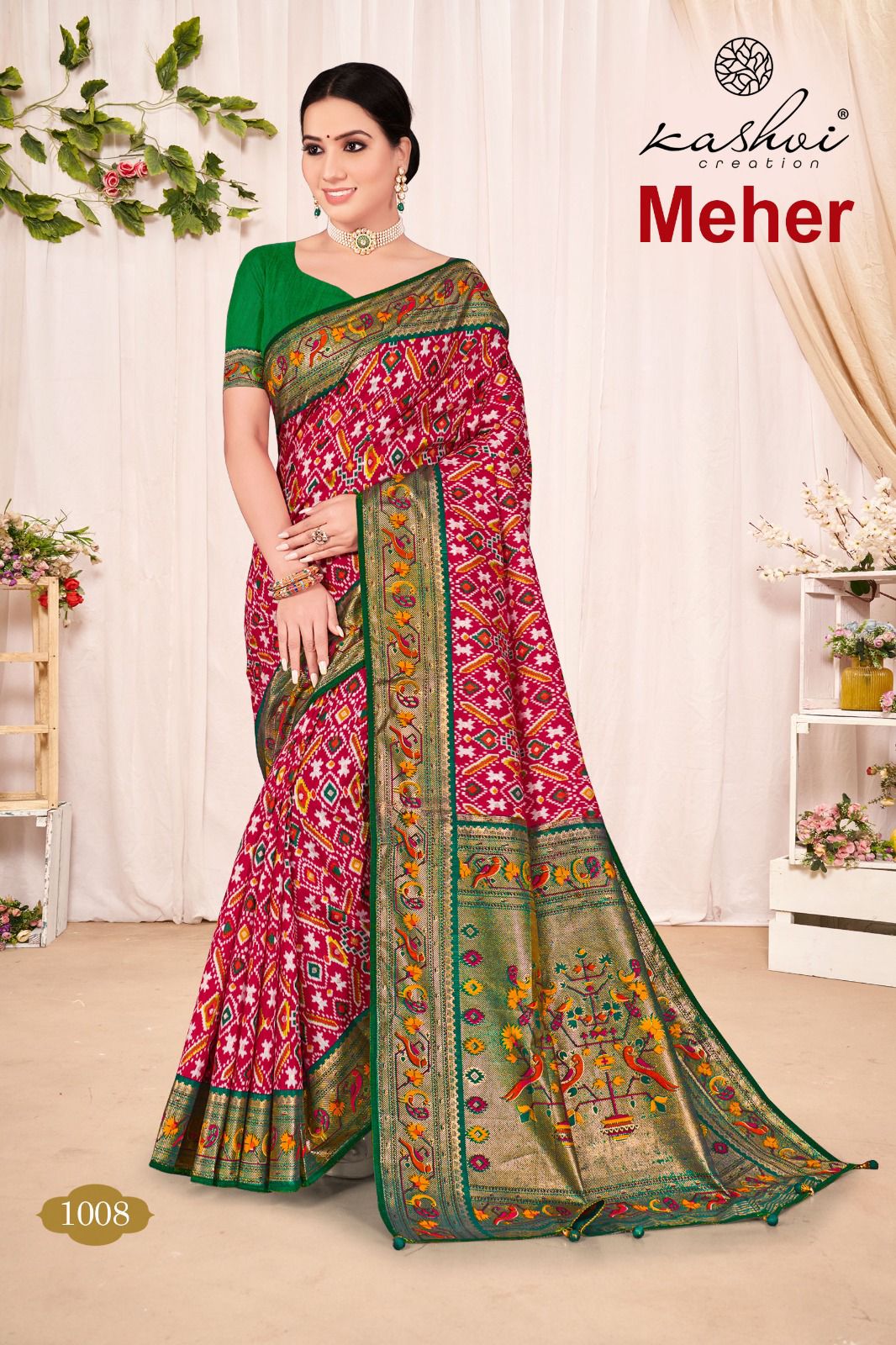 lt kashvi creation meher dola silk elegant look saree catalog