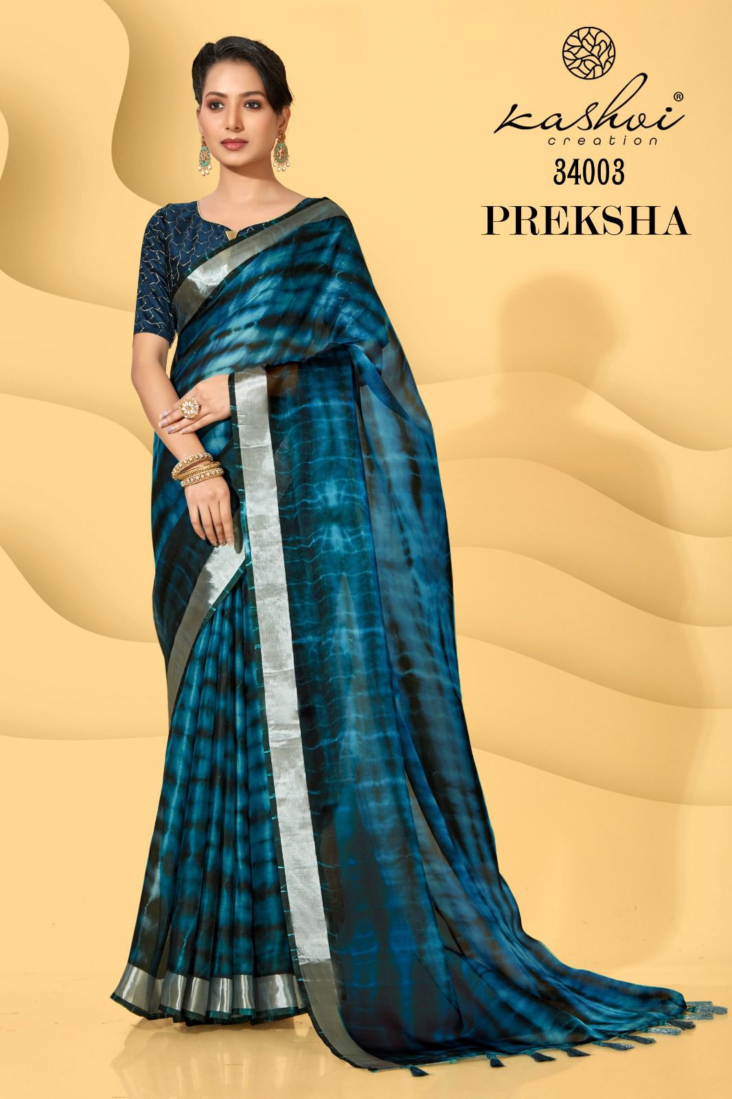 lt kashvi creation preksha georgette elegant sree catalog