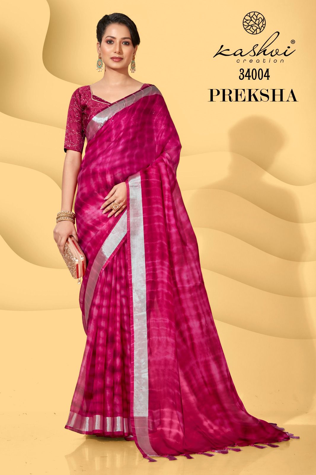 lt kashvi creation preksha georgette elegant sree catalog