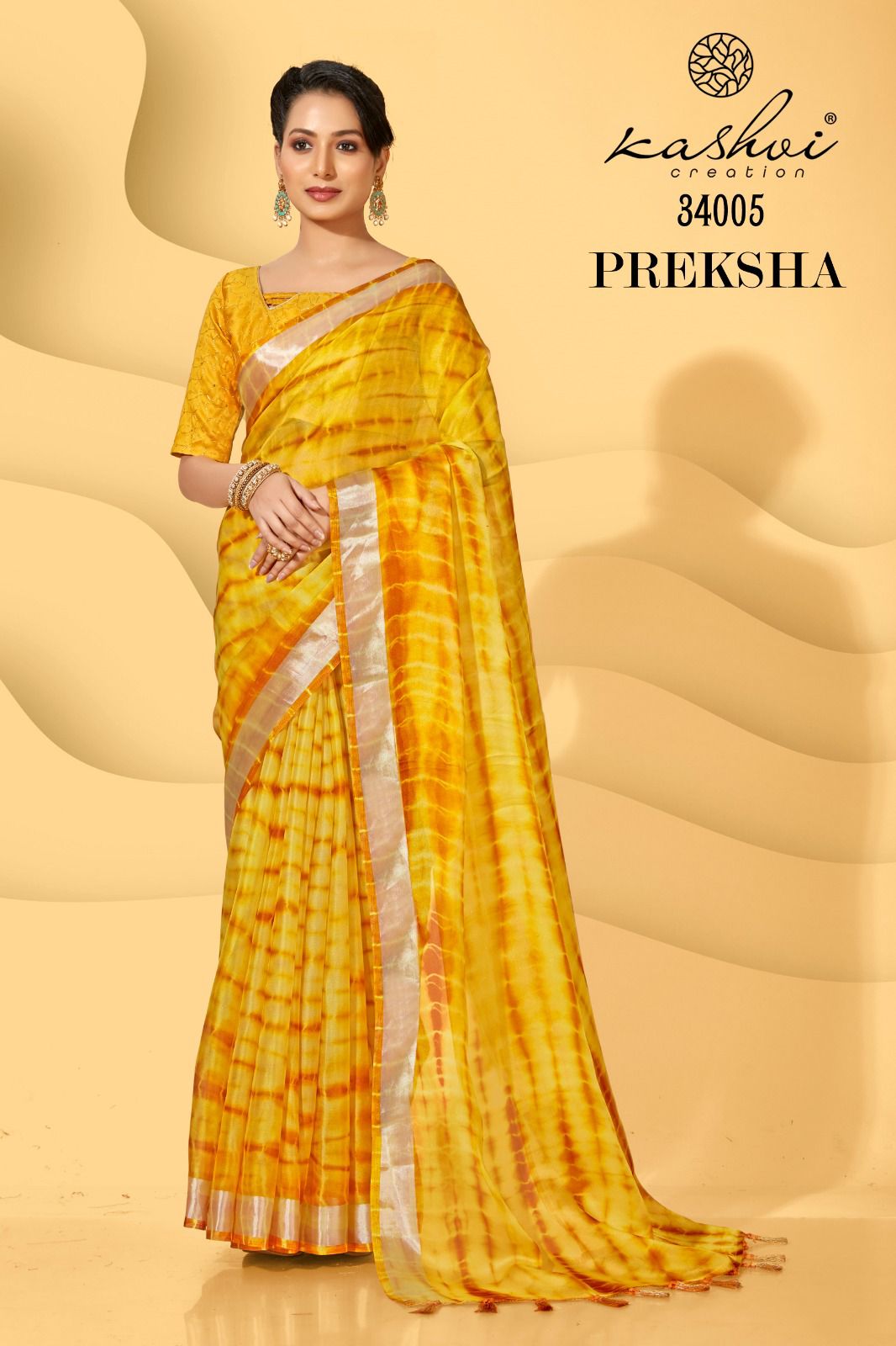 lt kashvi creation preksha georgette elegant sree catalog