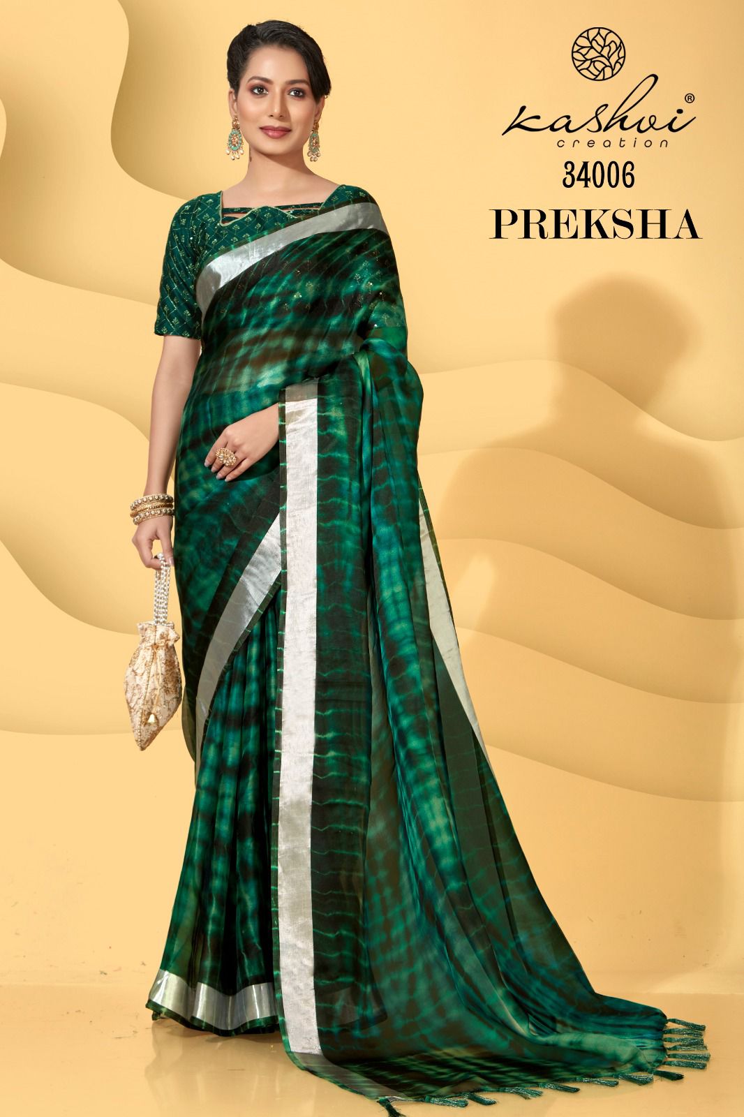 lt kashvi creation preksha georgette elegant sree catalog