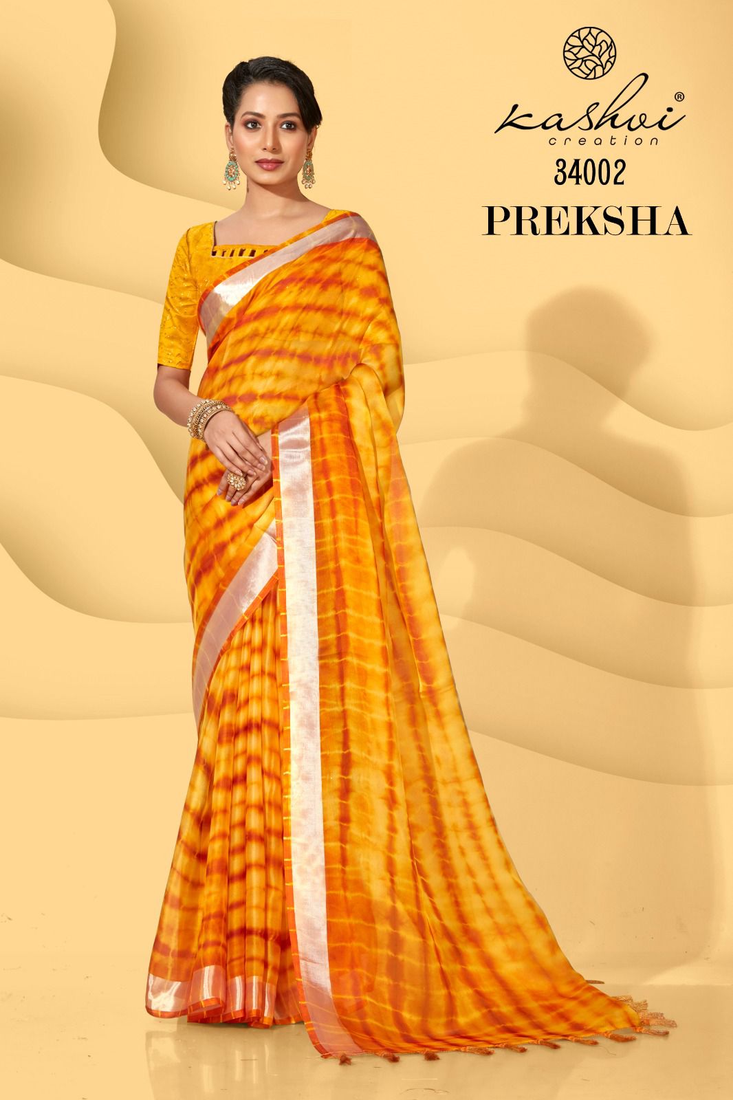 lt kashvi creation preksha georgette elegant sree catalog